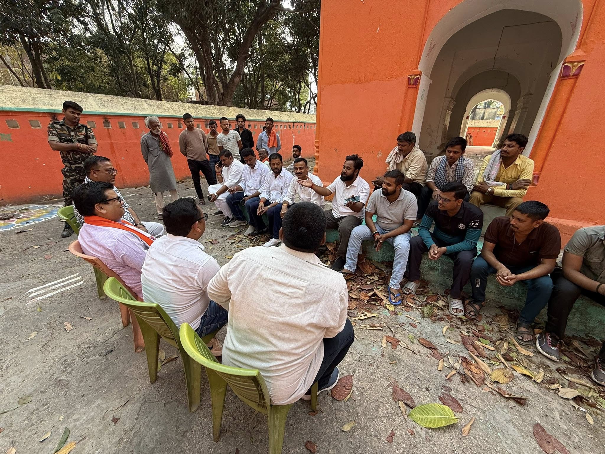 महावीर अखाड़ा समिति के सम्मानित पदाधिकारियों एवं युवा साथियों के साथ मिलकर श्रीरामनवमी शोभायात्रा की तैयारियों पर व्यापक एवं सार्थक चर्चा