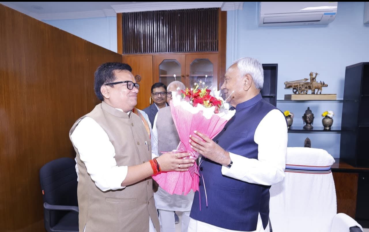 मुख्यमंत्री  नीतीश कुमार जी को राज्यसभा के लिए हार्दिक बधाई