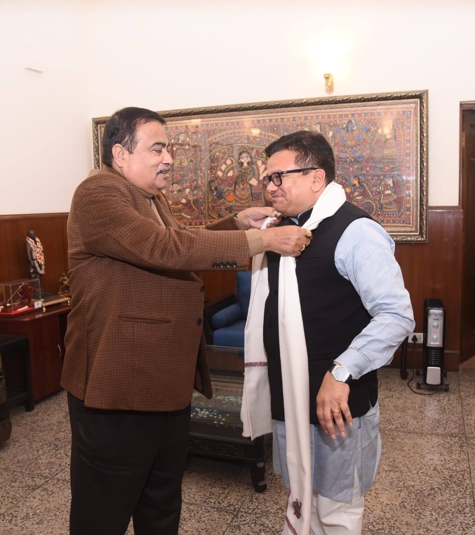 माननीय केंद्रीय मंत्री श्री नितिन गडकरी जी से शिष्टाचार भेंट