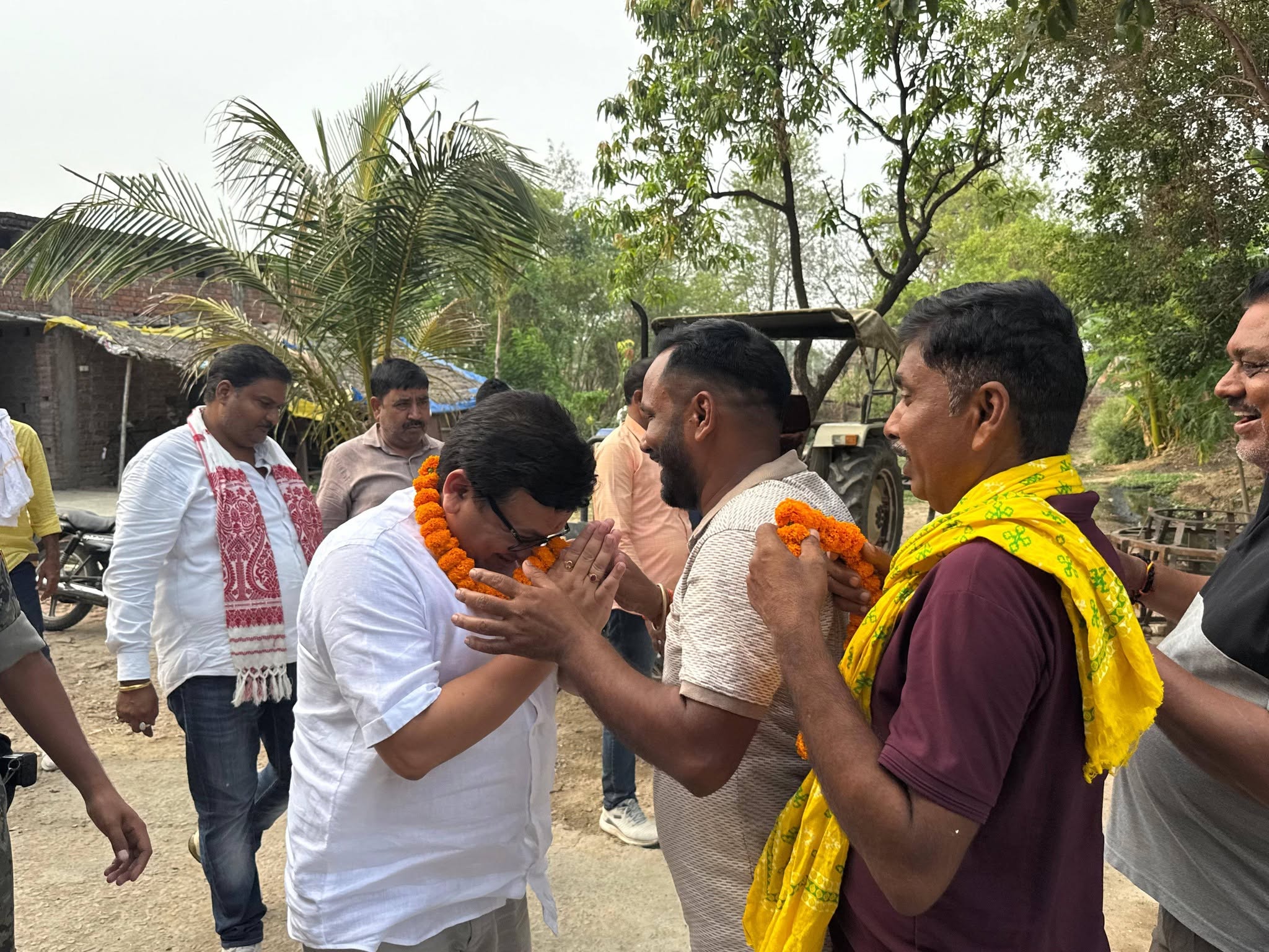 ग्राम बघोई में सम्मानित ग्रामवासियों से आत्मीय संवाद हुआ।