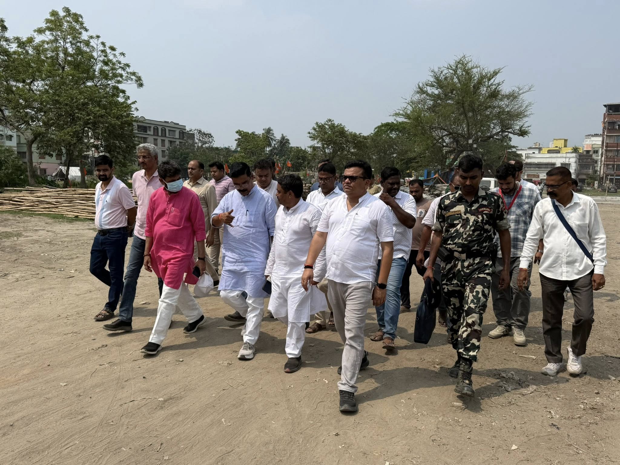 कोलकाता में विधानसभा पानीहाटी के अमरावती मैदान में यशस्वी प्रधानमंत्री Narendra Modi जी की प्रस्तावित जनसभा की तैयारियों के दृष्टिगत आदरणीय संगठन महामंत्री (हिमाचल प्रदेश) सह कोलकाता साउथ जोन प्रभारी श्री सिद्धार्थन जी के साथ स्थलीय निरीक्षण