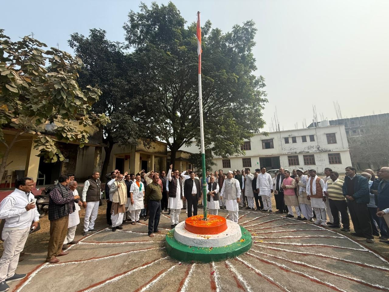 अनुग्रह नारायण सिन्हा मेमोरियल महाविद्यालय में झंडा तोलन समारोह
