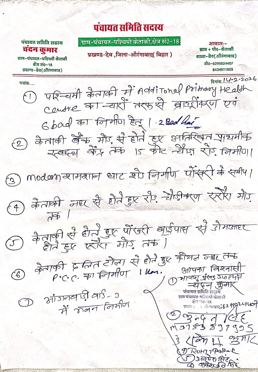 भाजपा प्रखण्ड उपाध्यक्ष- चन्दन कुमार 6299024407, कुंदन सिंह-9783897995